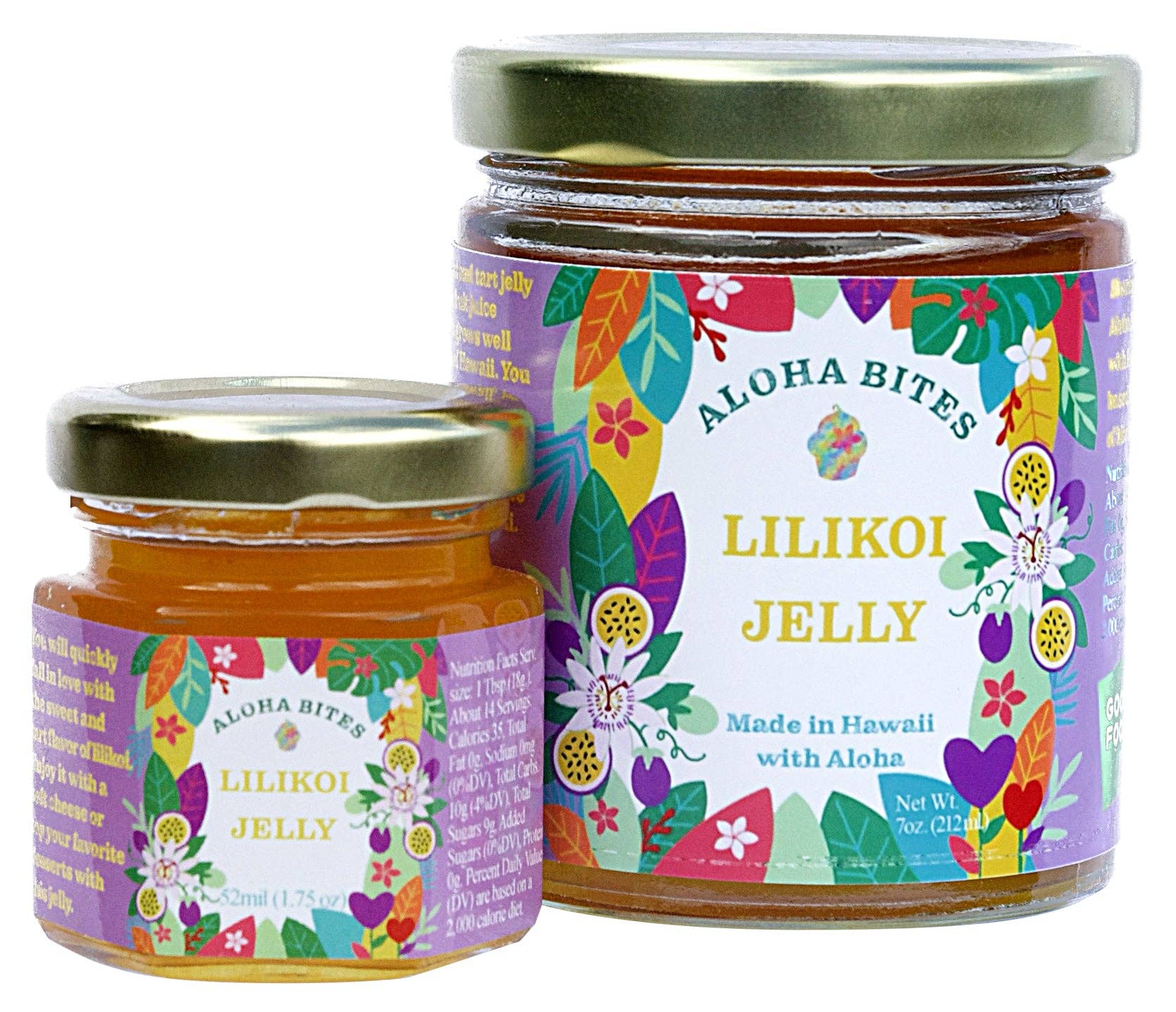 Aloha Bites Lilikoi (Passion Fruit) Jelly: 7 oz.