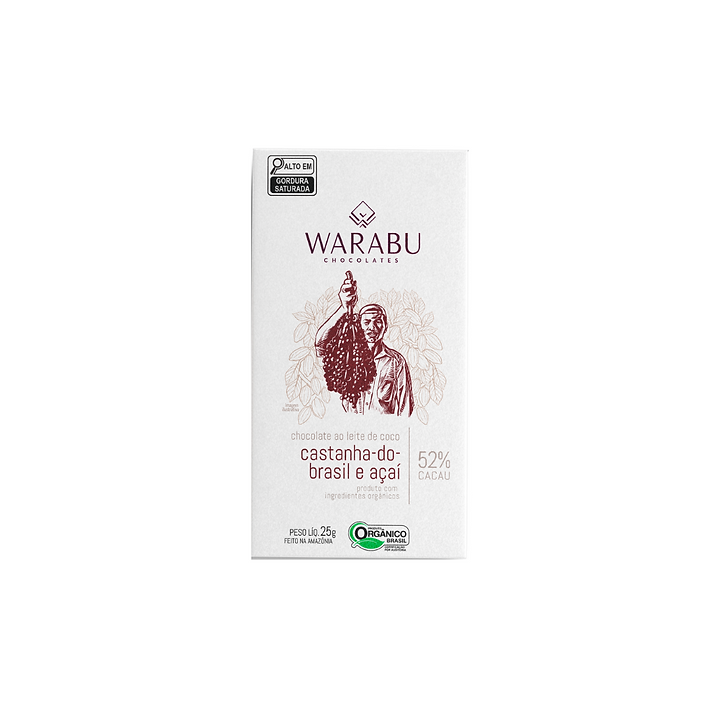 Brazil Nuts & Açaí Chocolate – 52% Cocoa with Coconut Milk