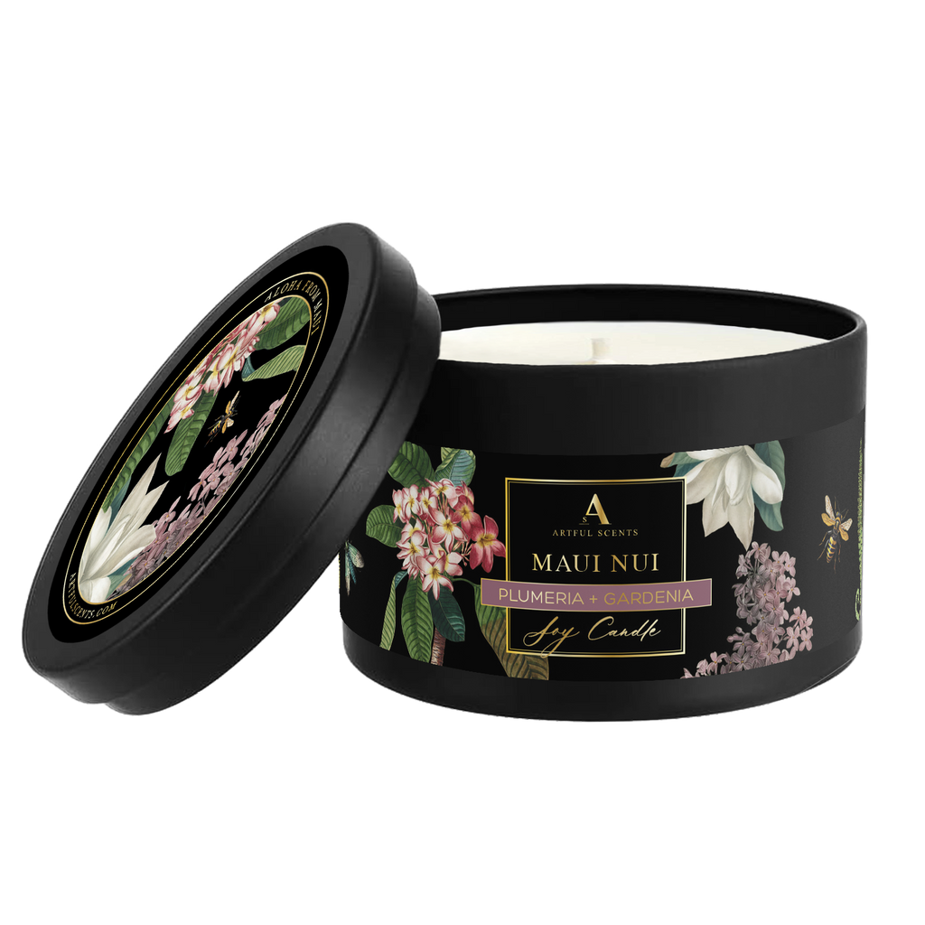 Maui Nui Candle - Plumeria + Gardenia
