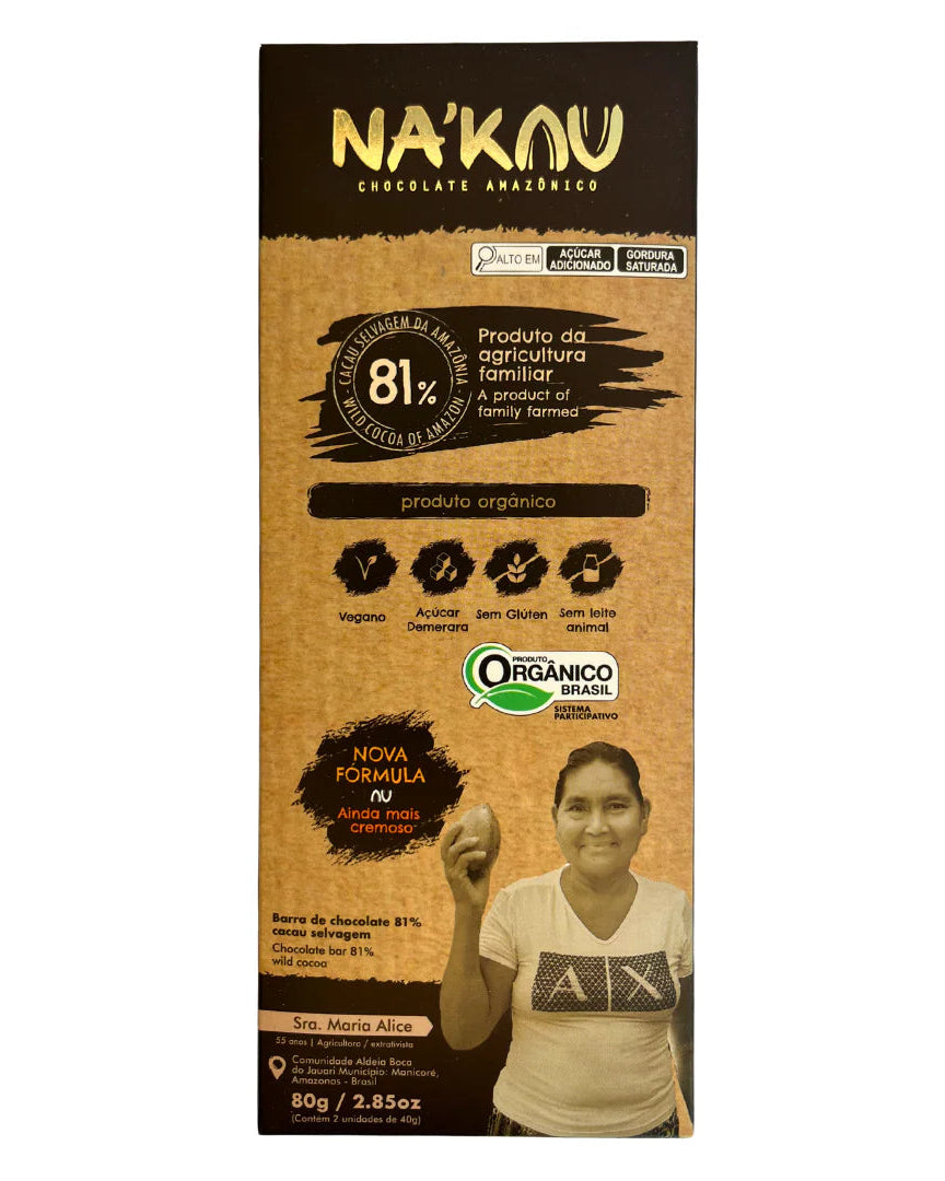 81% Organic Cacao