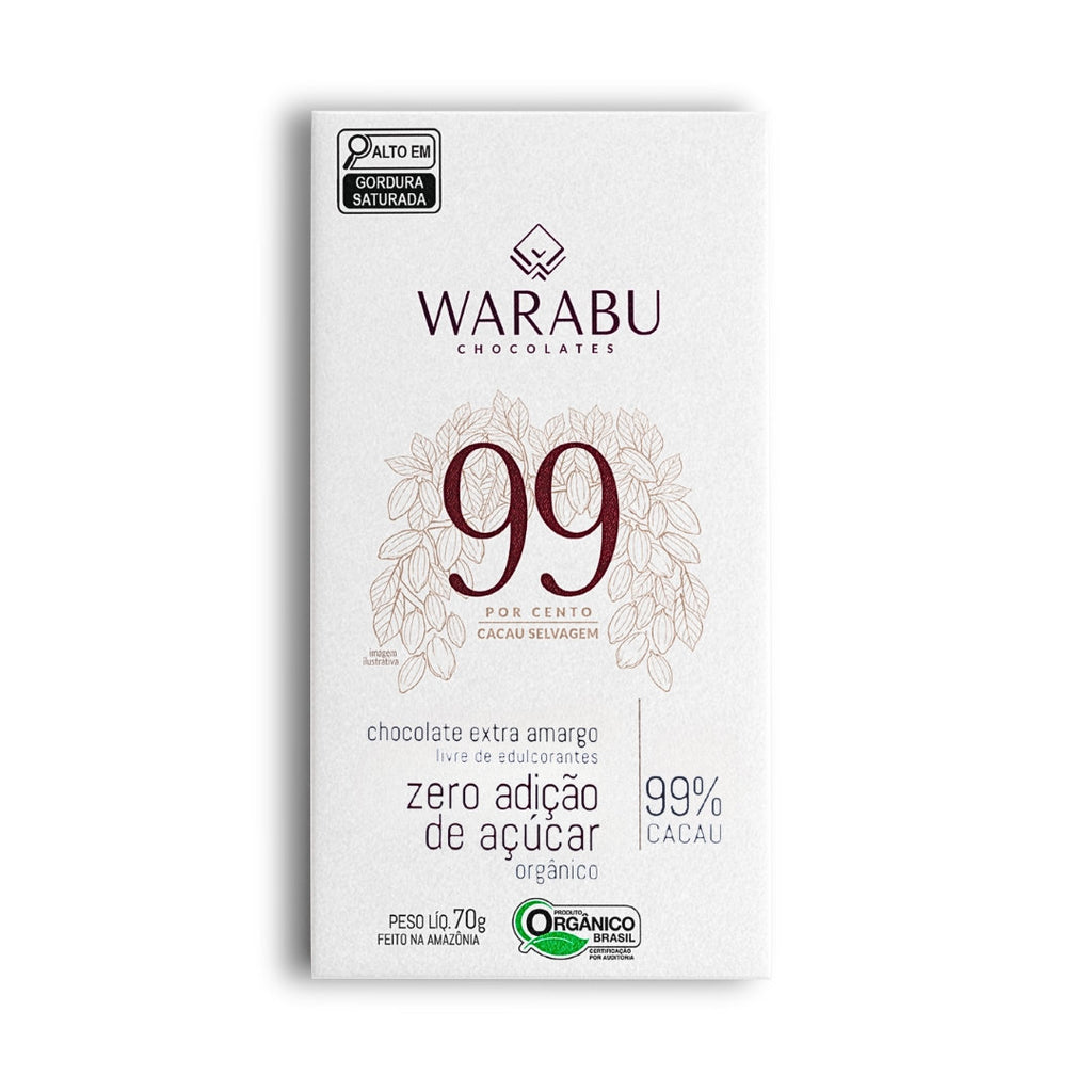 Chocolate 99% Extra Bitter Wild Cocoa Tauaré Community – Pará