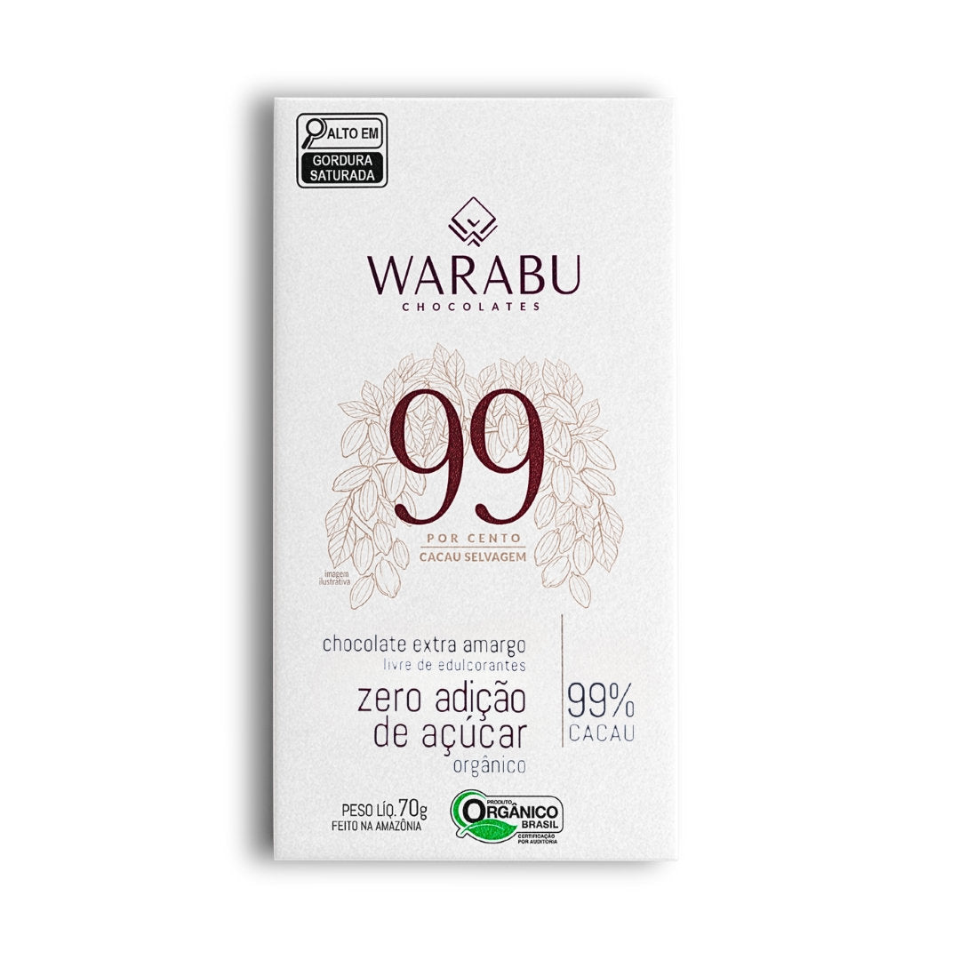 Chocolate 99% Extra Bitter Wild Cocoa Tauaré Community – Pará