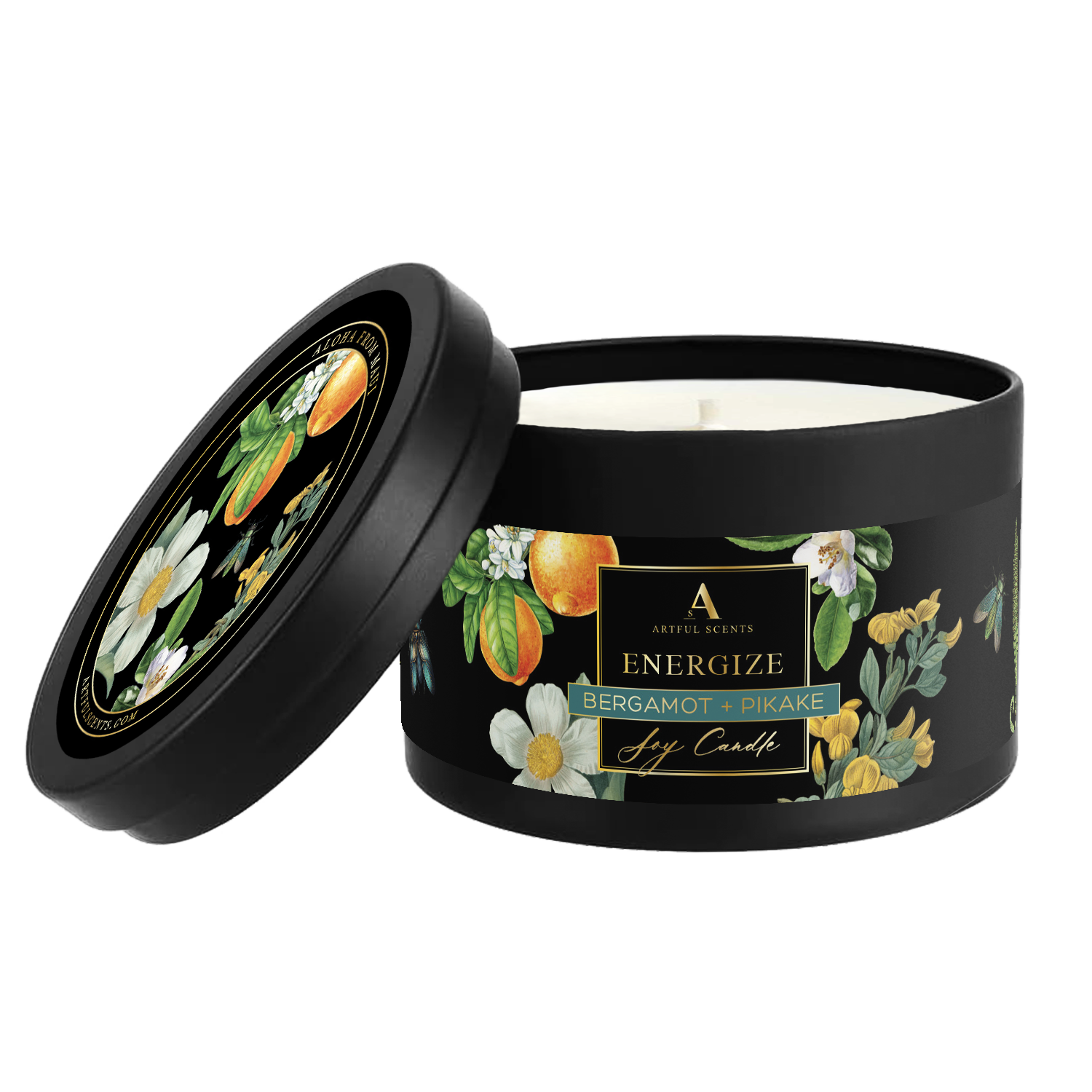 Energize Candle - Bergamot + Jasmine