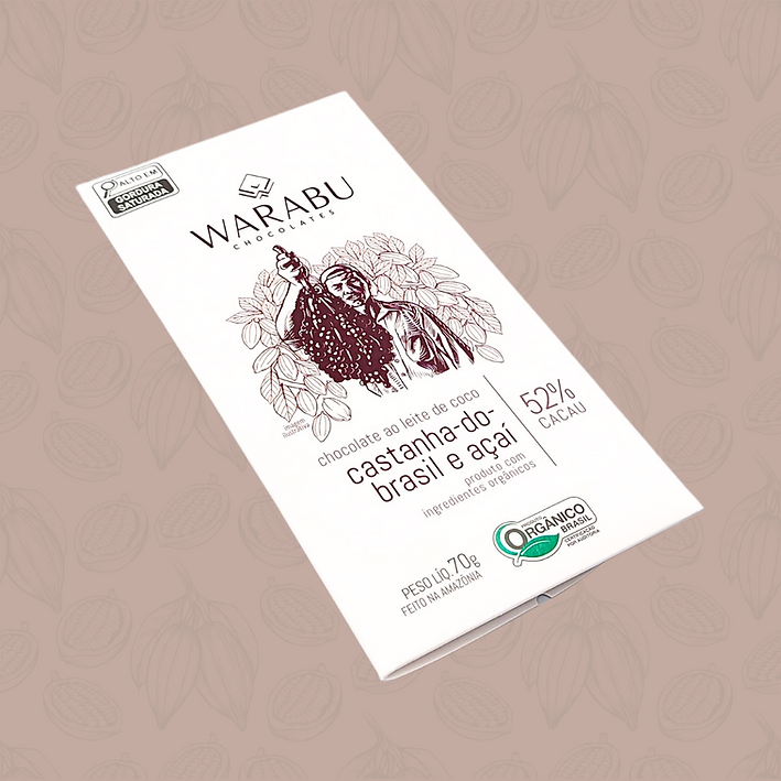 Brazil Nuts & Açaí Chocolate – 52% Cocoa with Coconut Milk