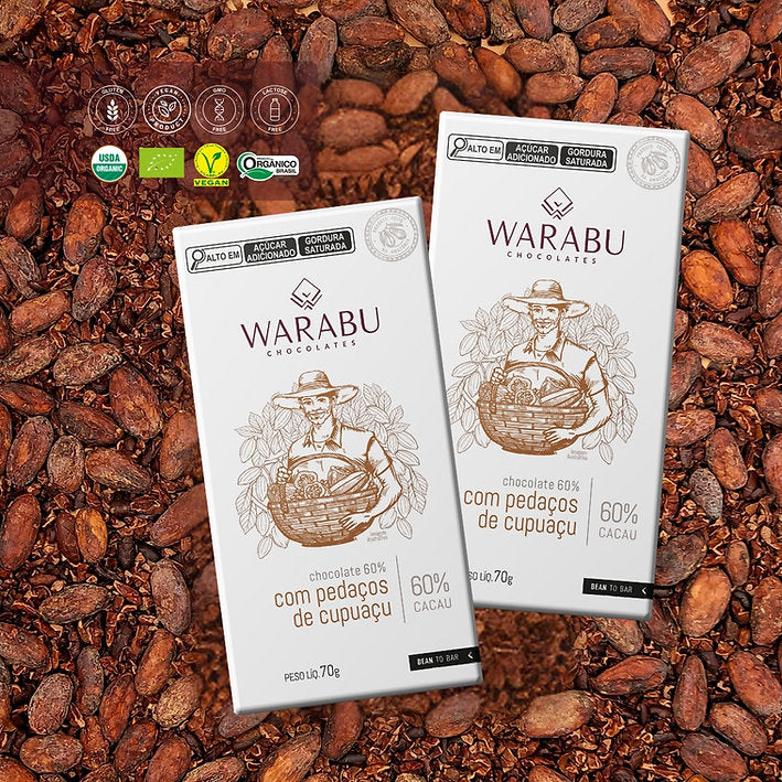 60% Cocoa Chocolate with Cupuaçu Pieces