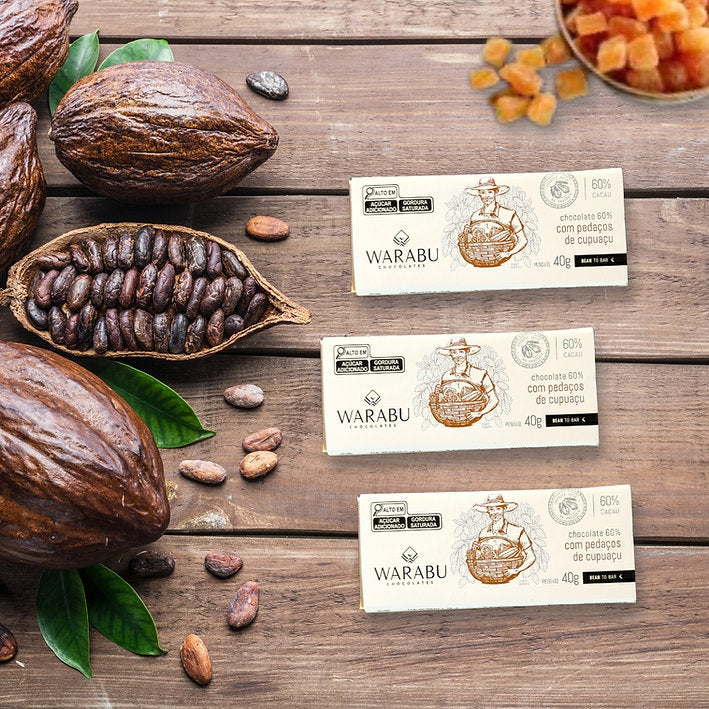 60% Cocoa Chocolate with Cupuaçu Pieces