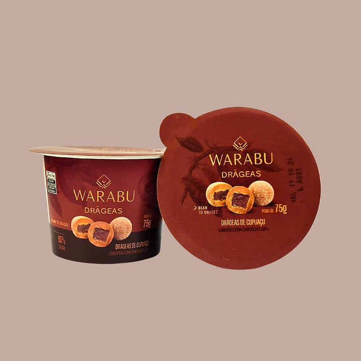 Cupuaçu Dragees Covered in 60% Cocoa Chocolate (75g)