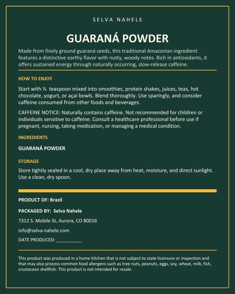 Guaraná Powder