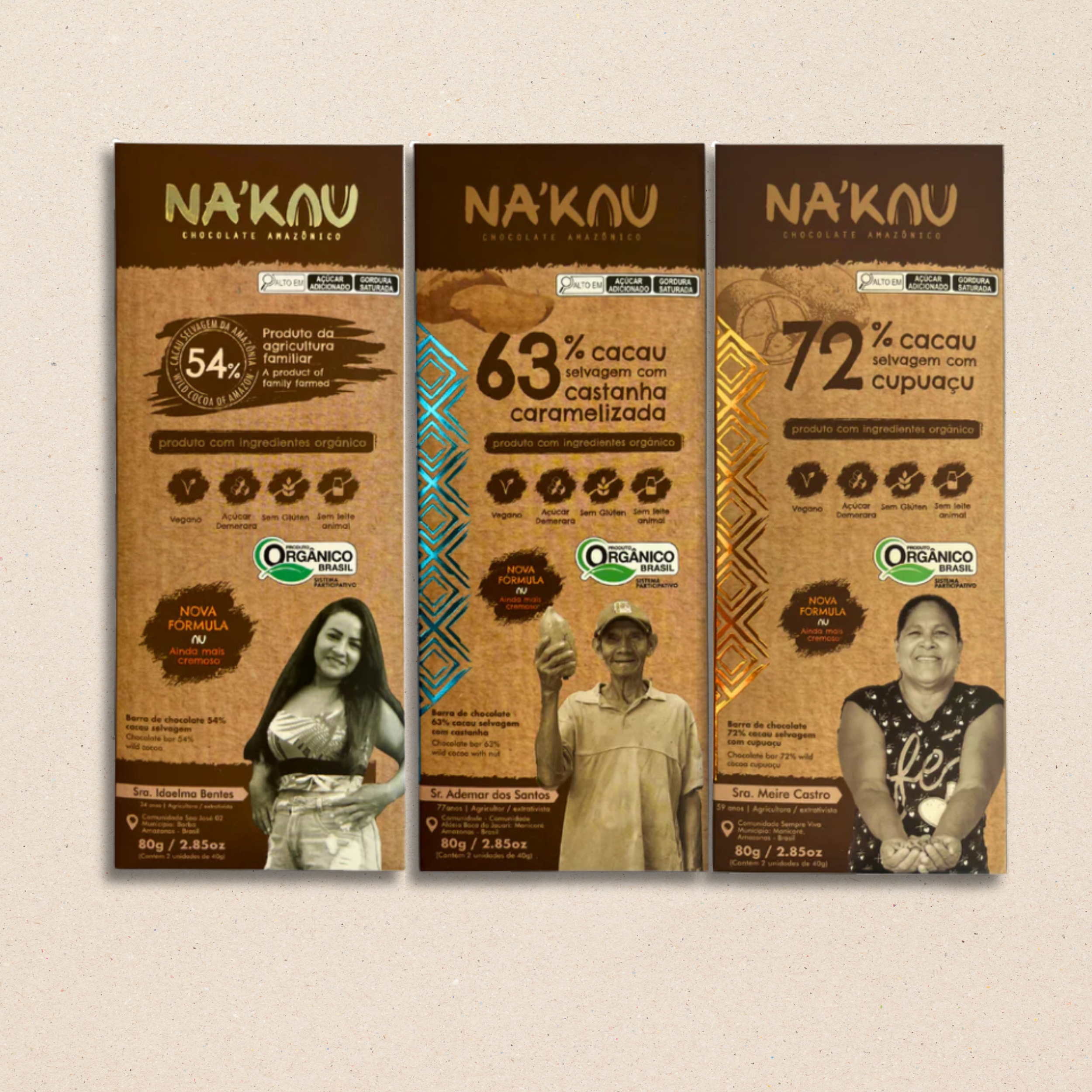 63% Organic Cacao with Amazonian Caramelized Brazil Nuts