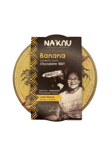 Banana Coated in 100% Cacao Chocolate