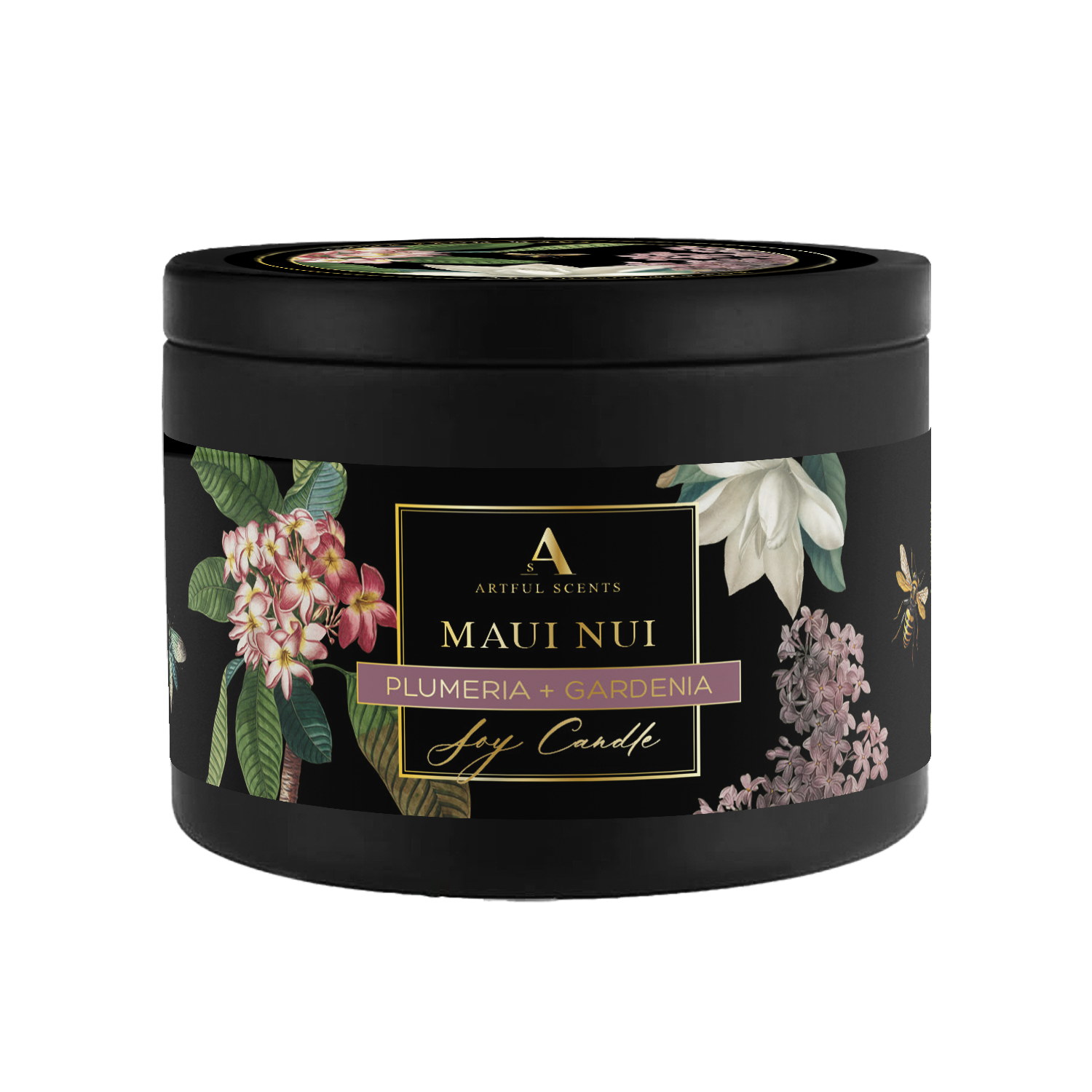 Maui Nui Candle - Plumeria + Gardenia