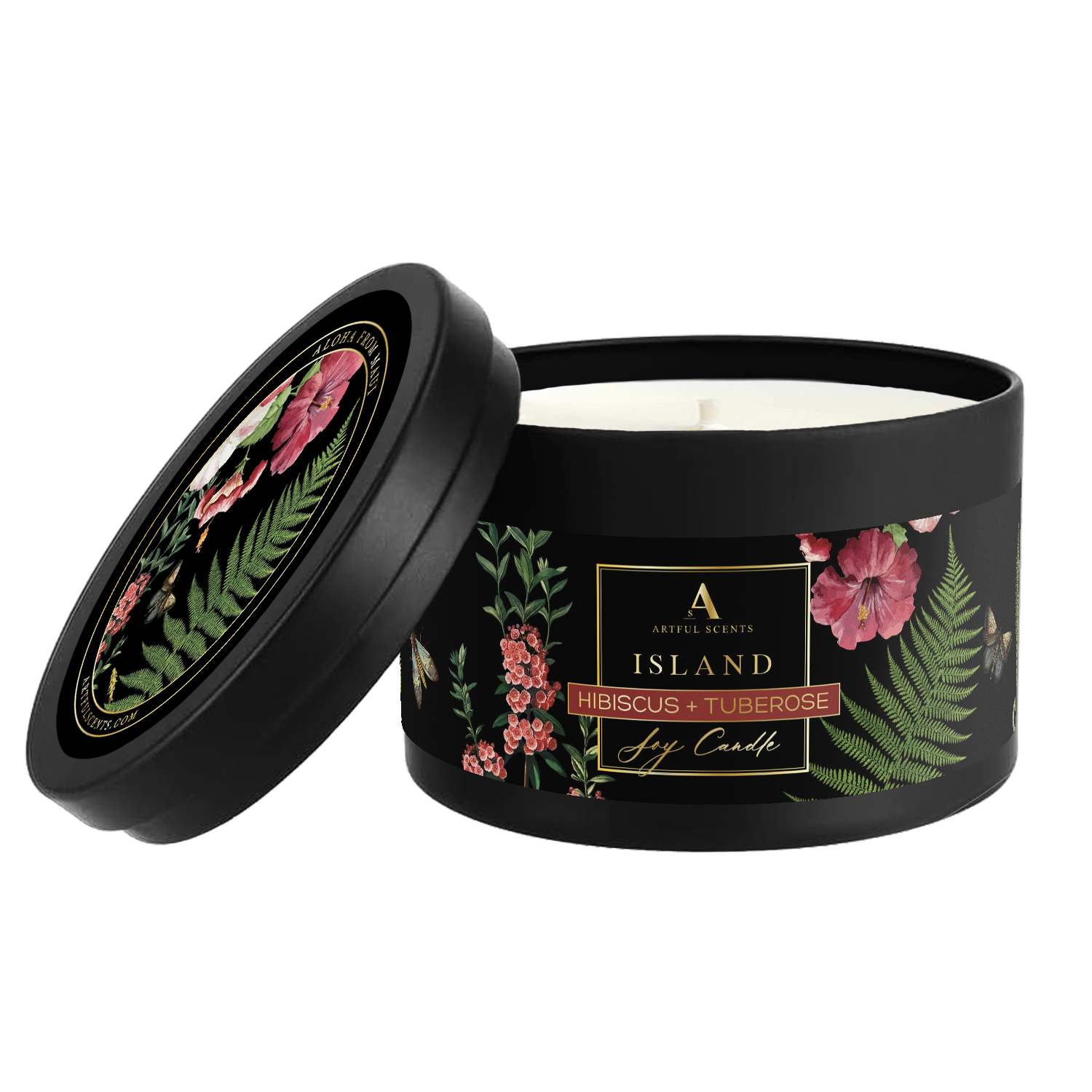 Island Candle - Hibiscus + Tuberose