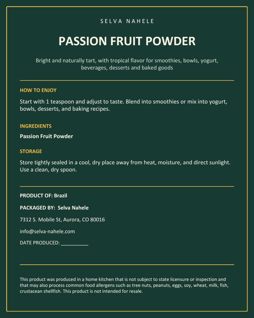 Passion Fruit Powder